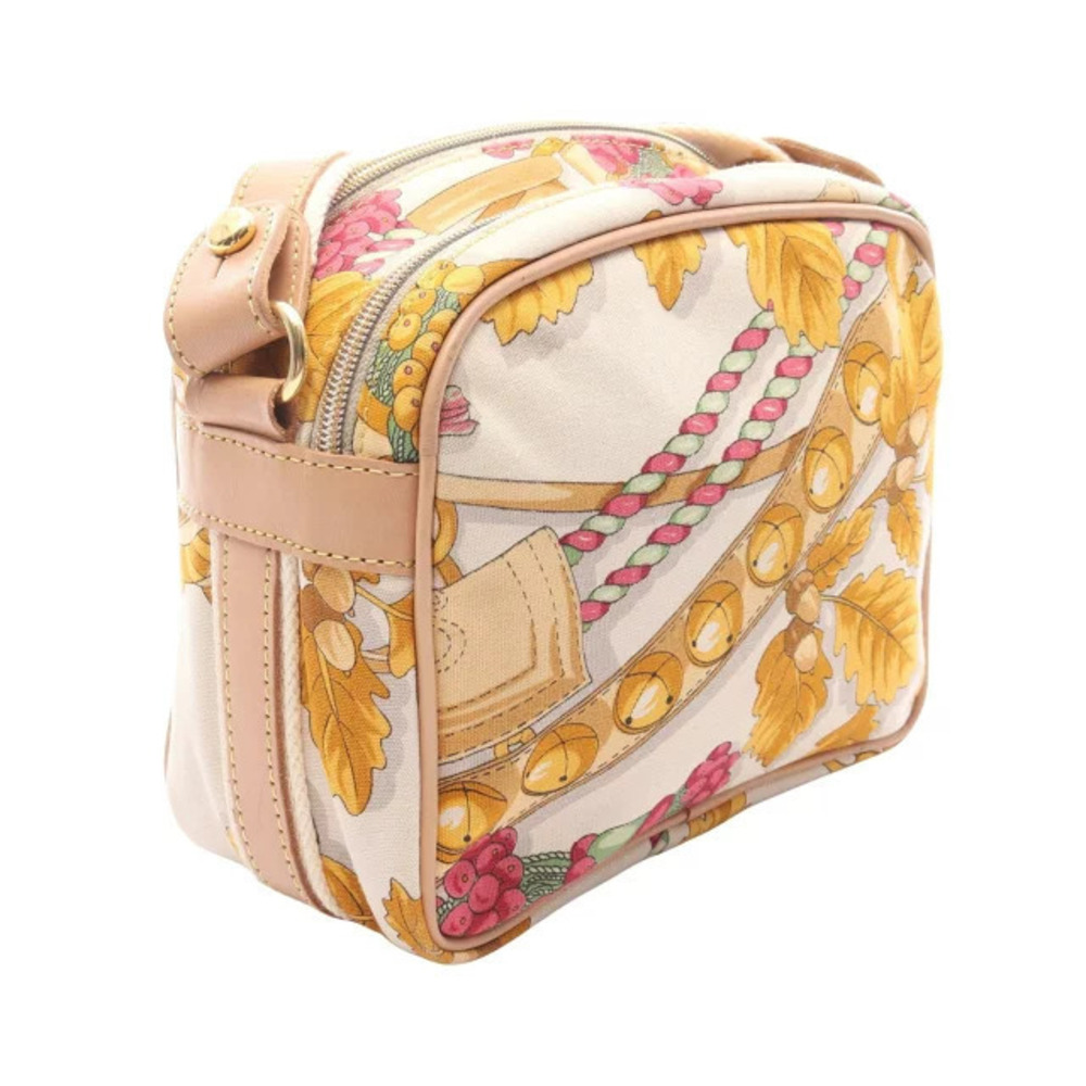 Loewe Shoulder Canvas Multicolor White Leather Bag White